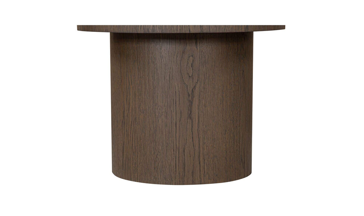 20" Dark Brown Oak Side Table