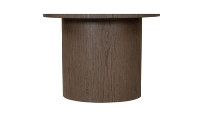 20" Dark Brown Oak Side Table