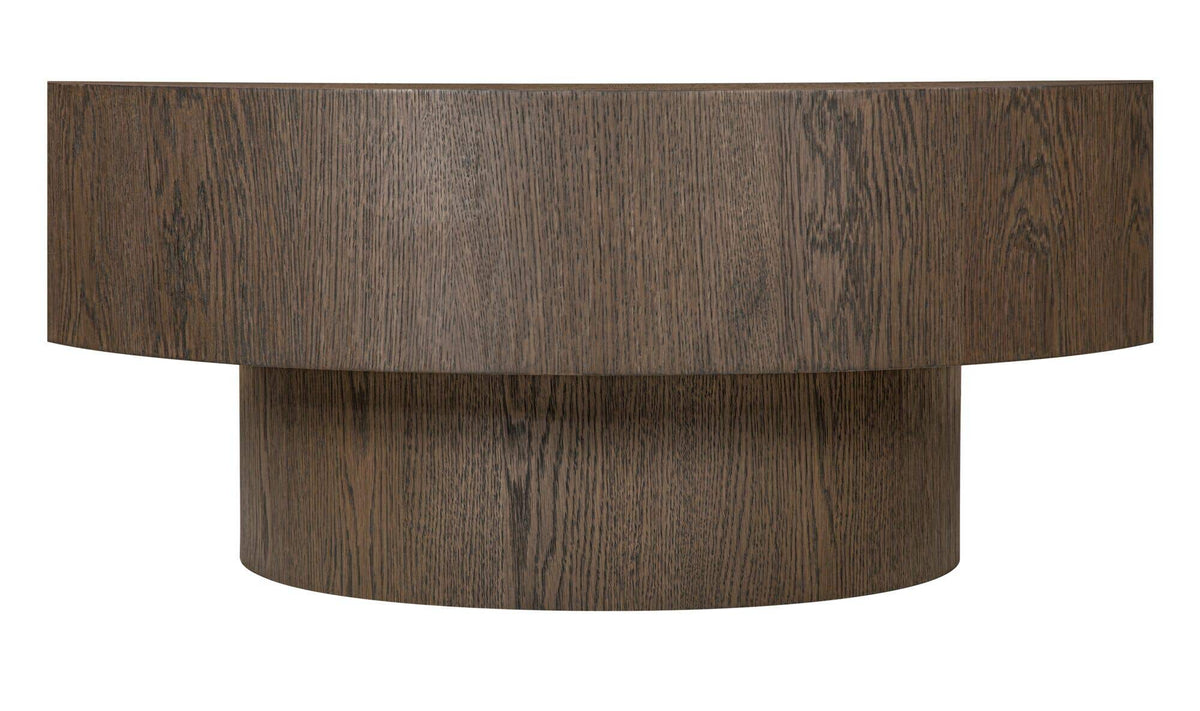 36" Dark Brown Oak Coffee Table
