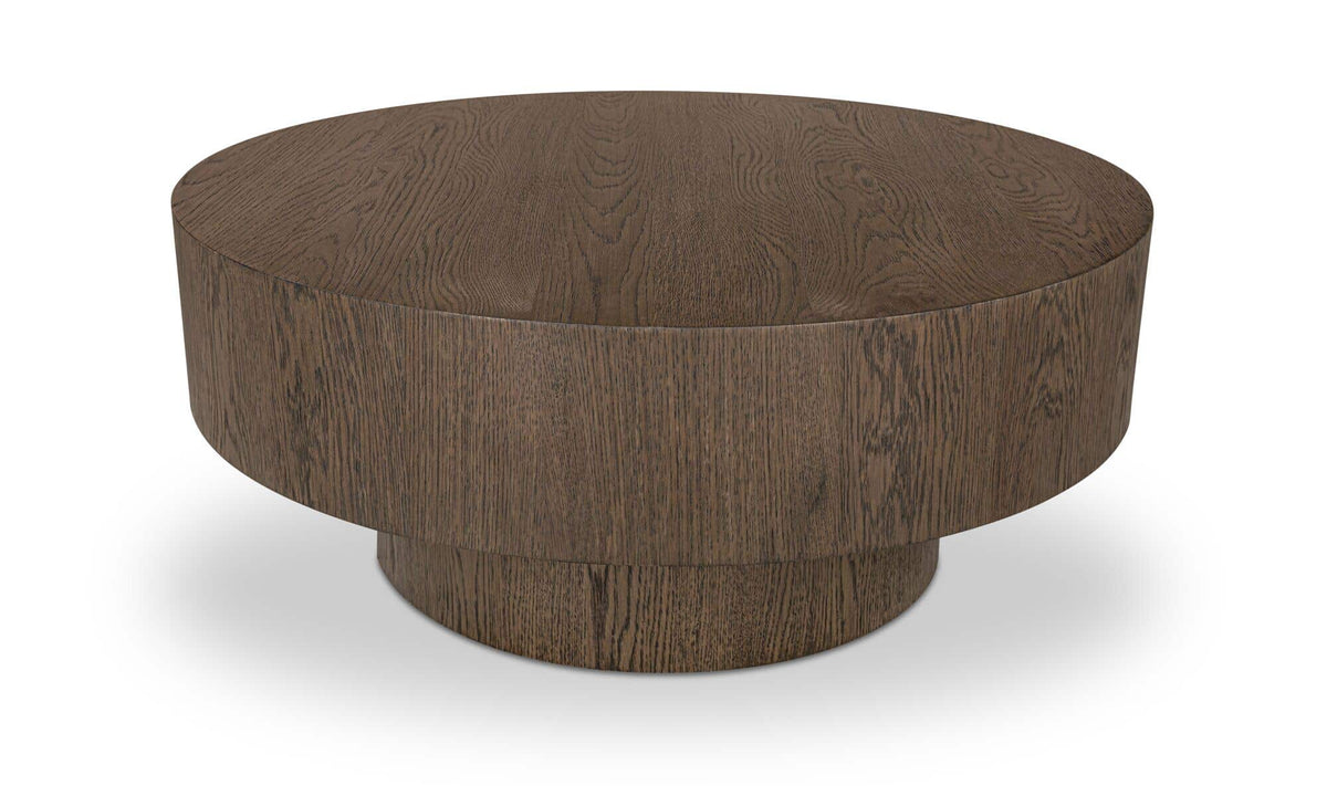 36" Dark Brown Oak Coffee Table