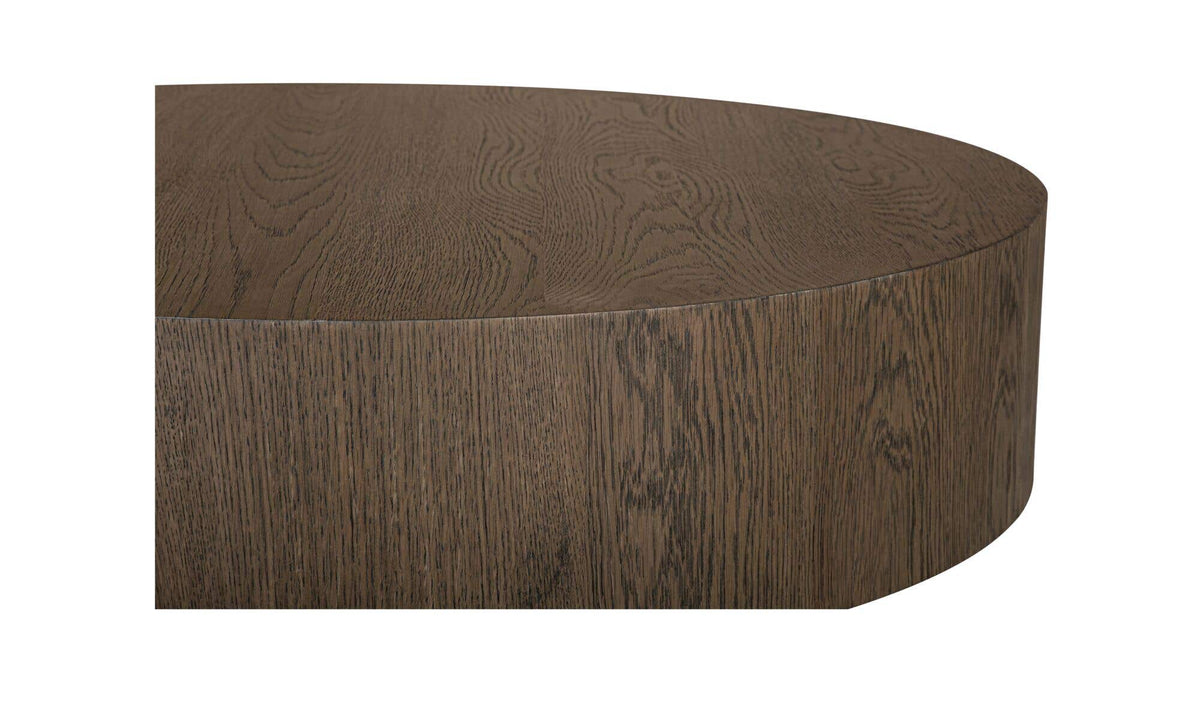 36" Dark Brown Oak Coffee Table
