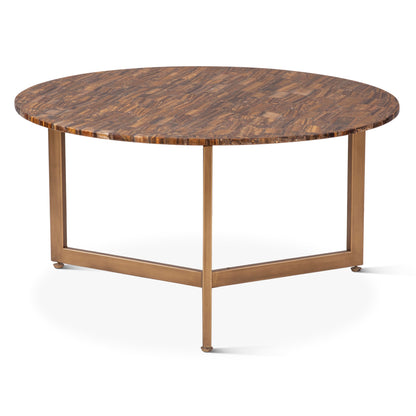 36" Tiger Eye Stone Coffee Table