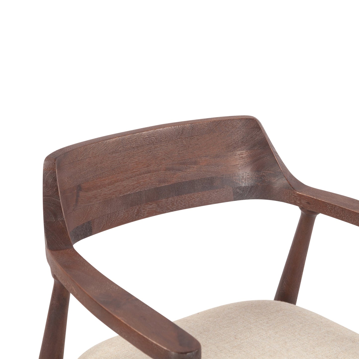 24" Upholstered Dining Chair in Walnut