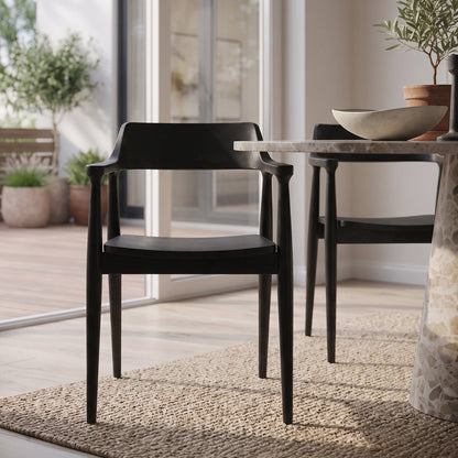 23" Dining Chair in Black