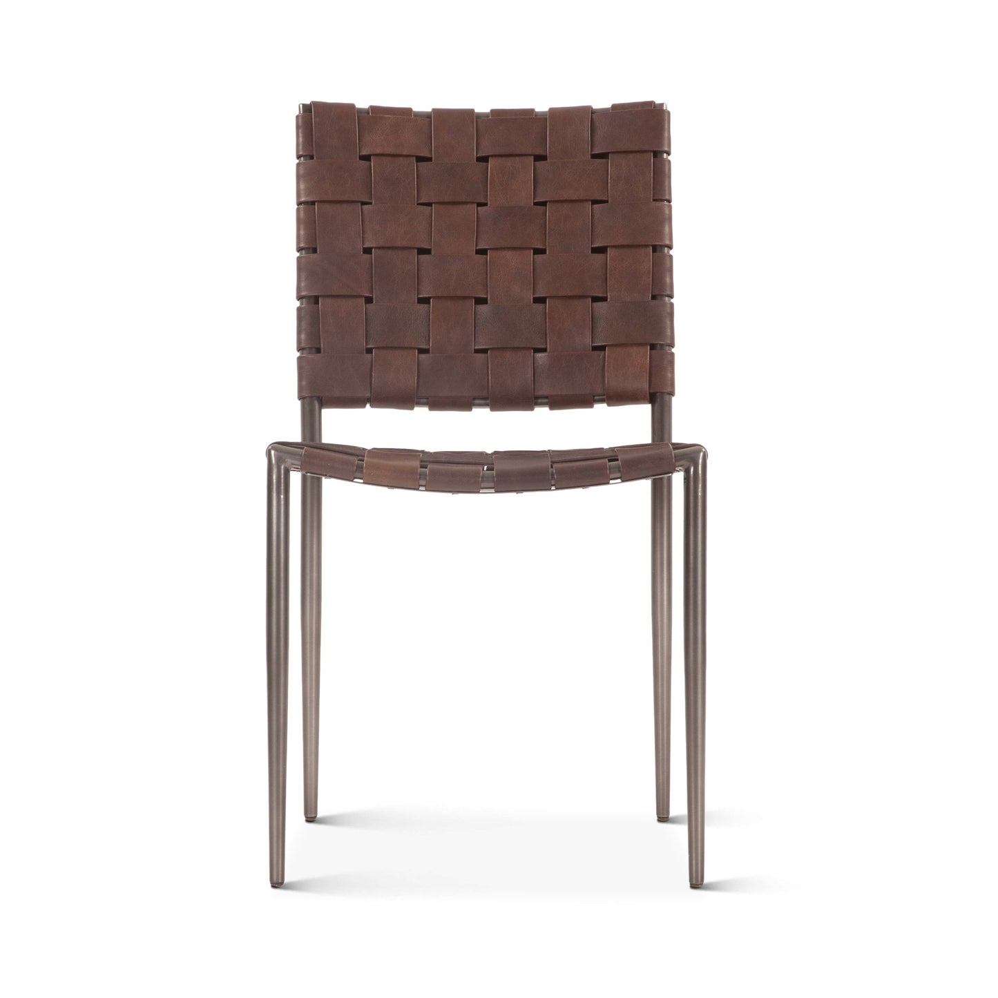 18" Dining Chair in Brown Buffalo Leather