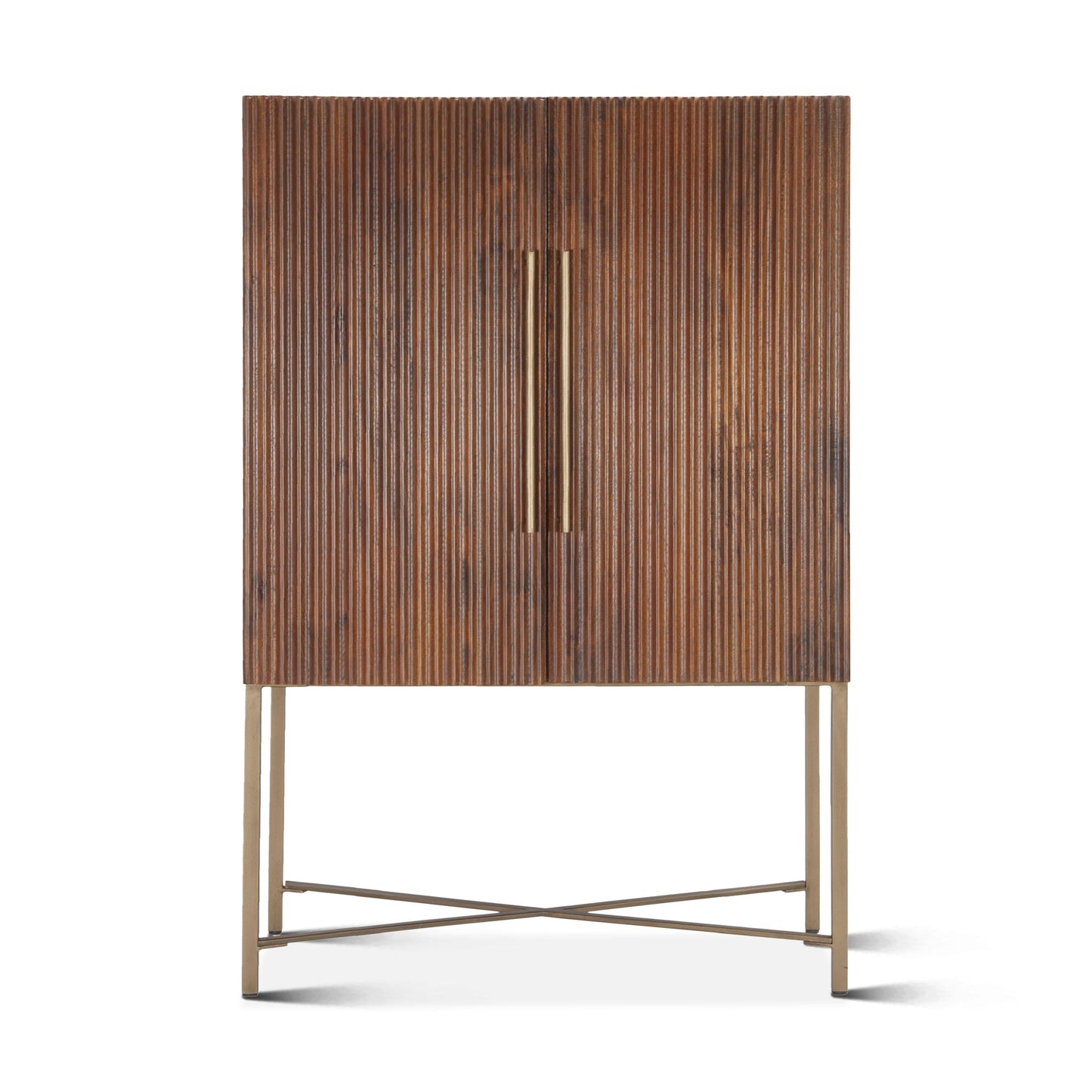 39" Honey Brown Bar Cabinet