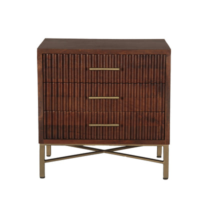 26" Honey Brown Nightstand