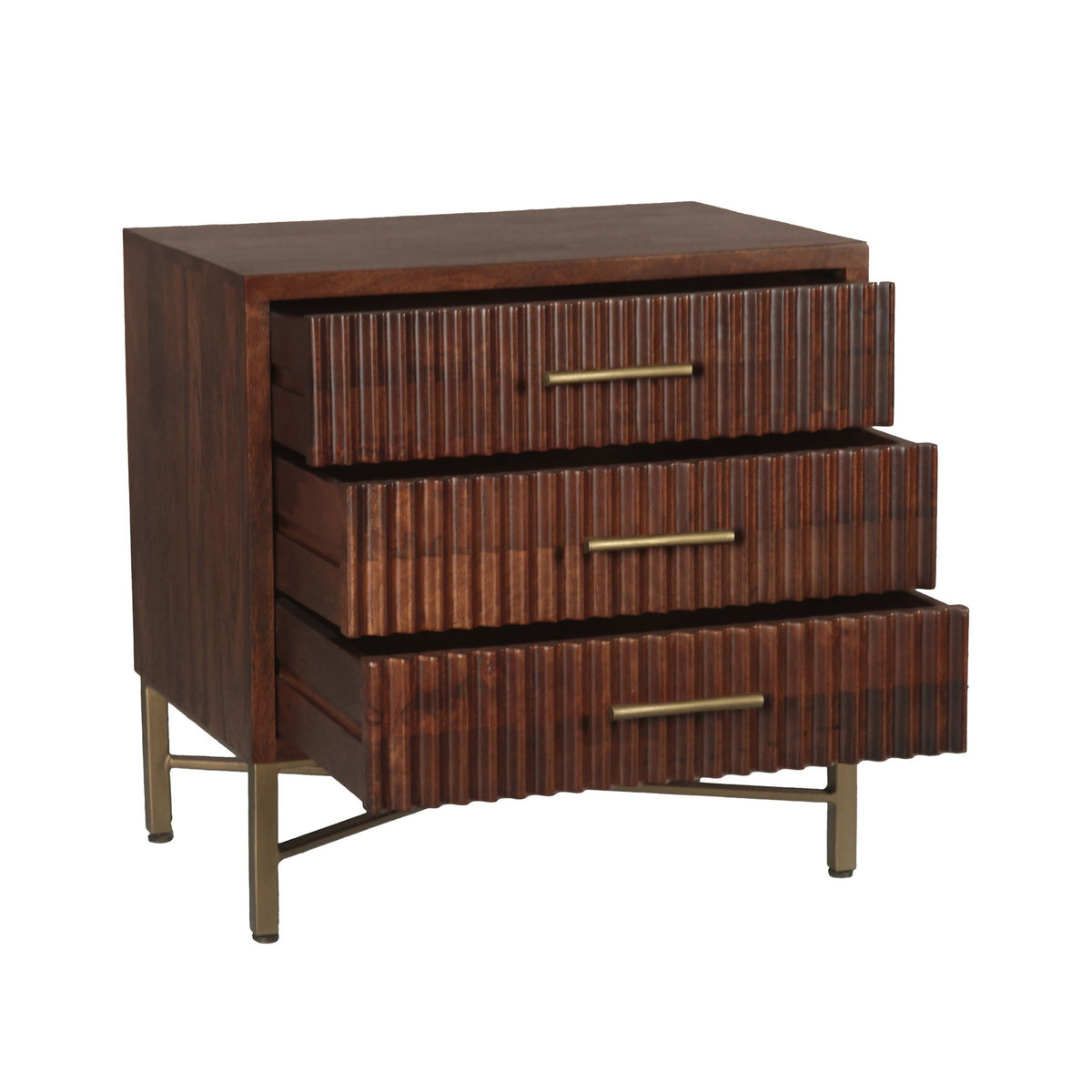 26" Honey Brown Nightstand