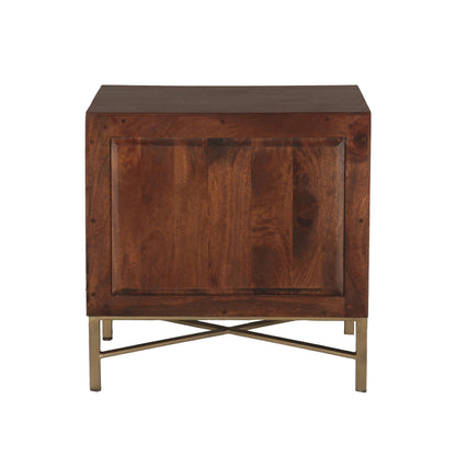 26" Honey Brown Nightstand