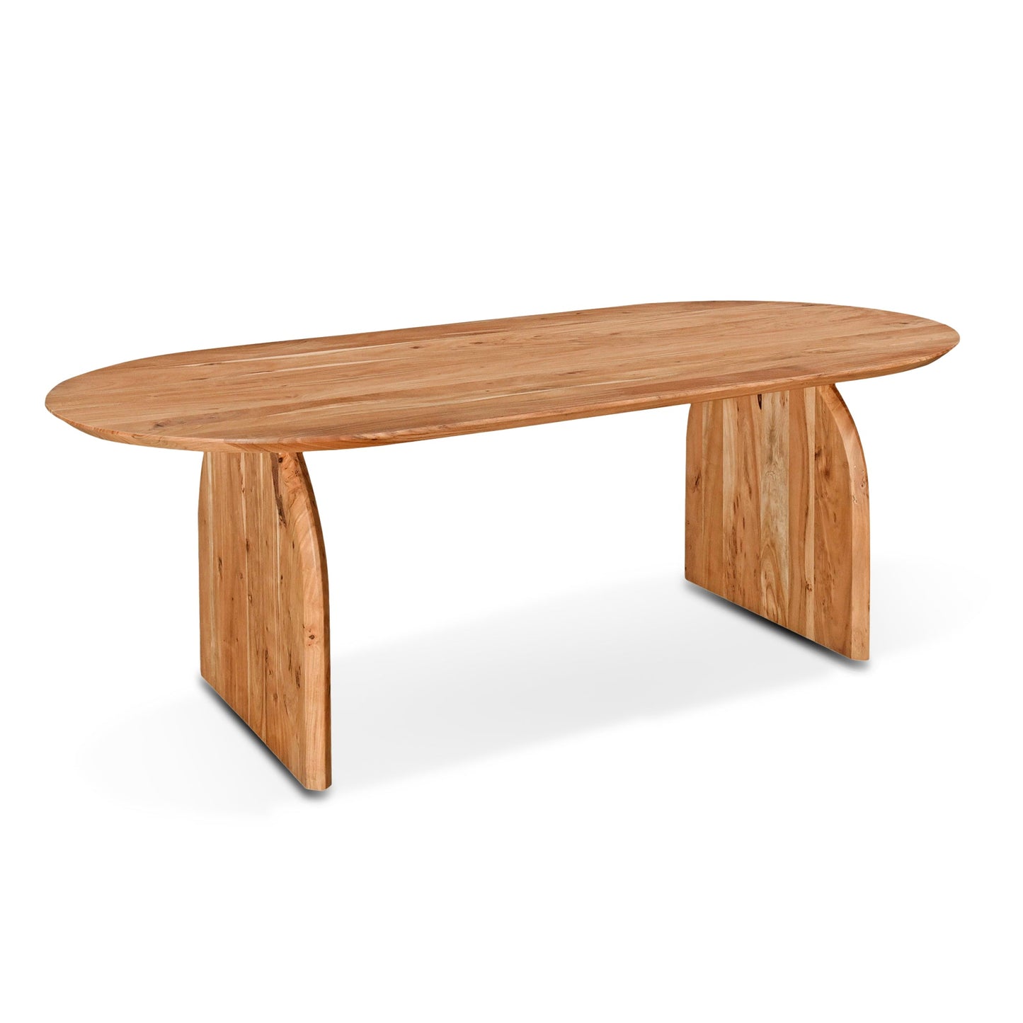 79" Natural Acacia Wood Dining Table