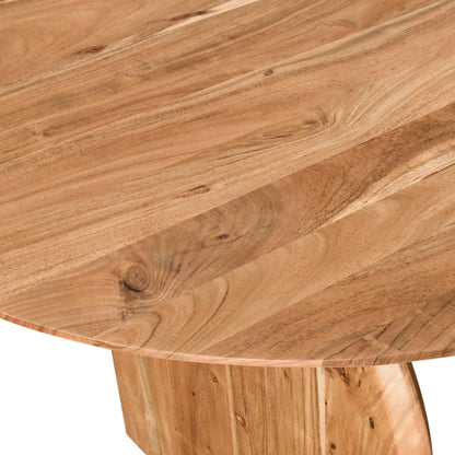 79" Natural Acacia Wood Dining Table