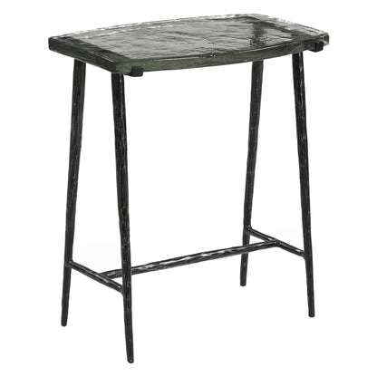 10" Glass Side Table