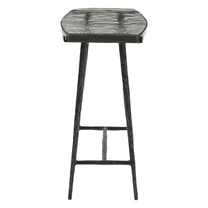 10" Glass Side Table