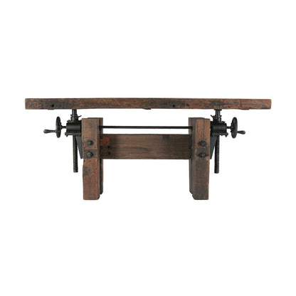 67" Reclaimed Wood Adjustable Desk