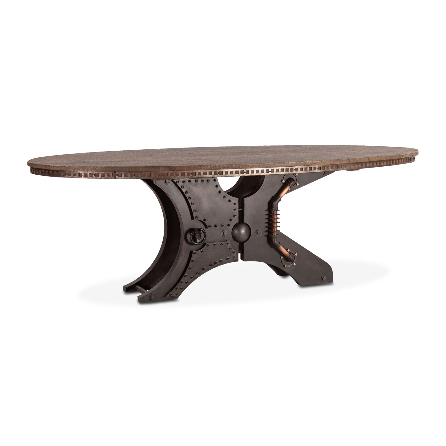 96" Reclaimed Wood Oval Dining Table