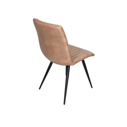 19" Dining Chair in Antique Ivory Leather