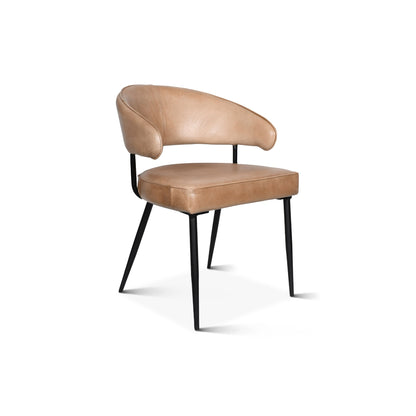 23" Armchair in Antique Ivory Leather