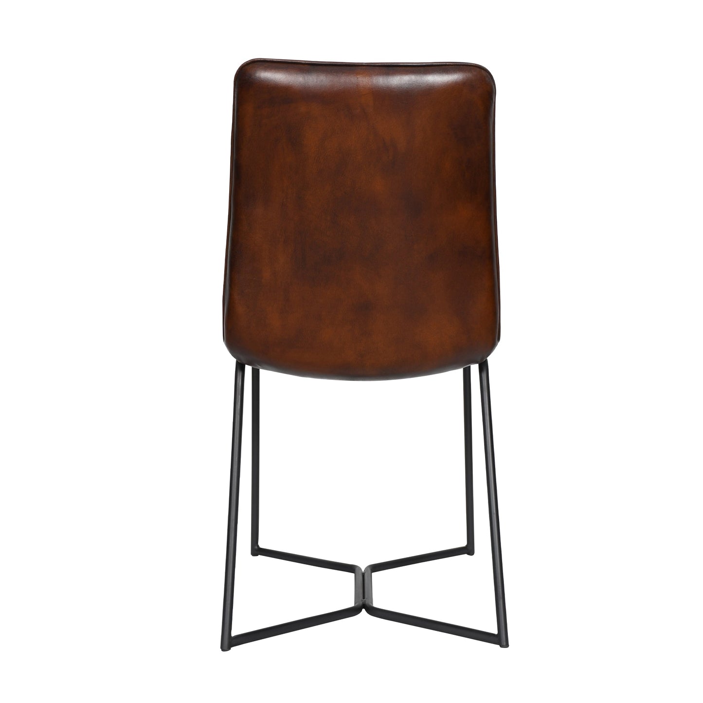 18" Dining Chair in Hand Washed Chestnut Leather