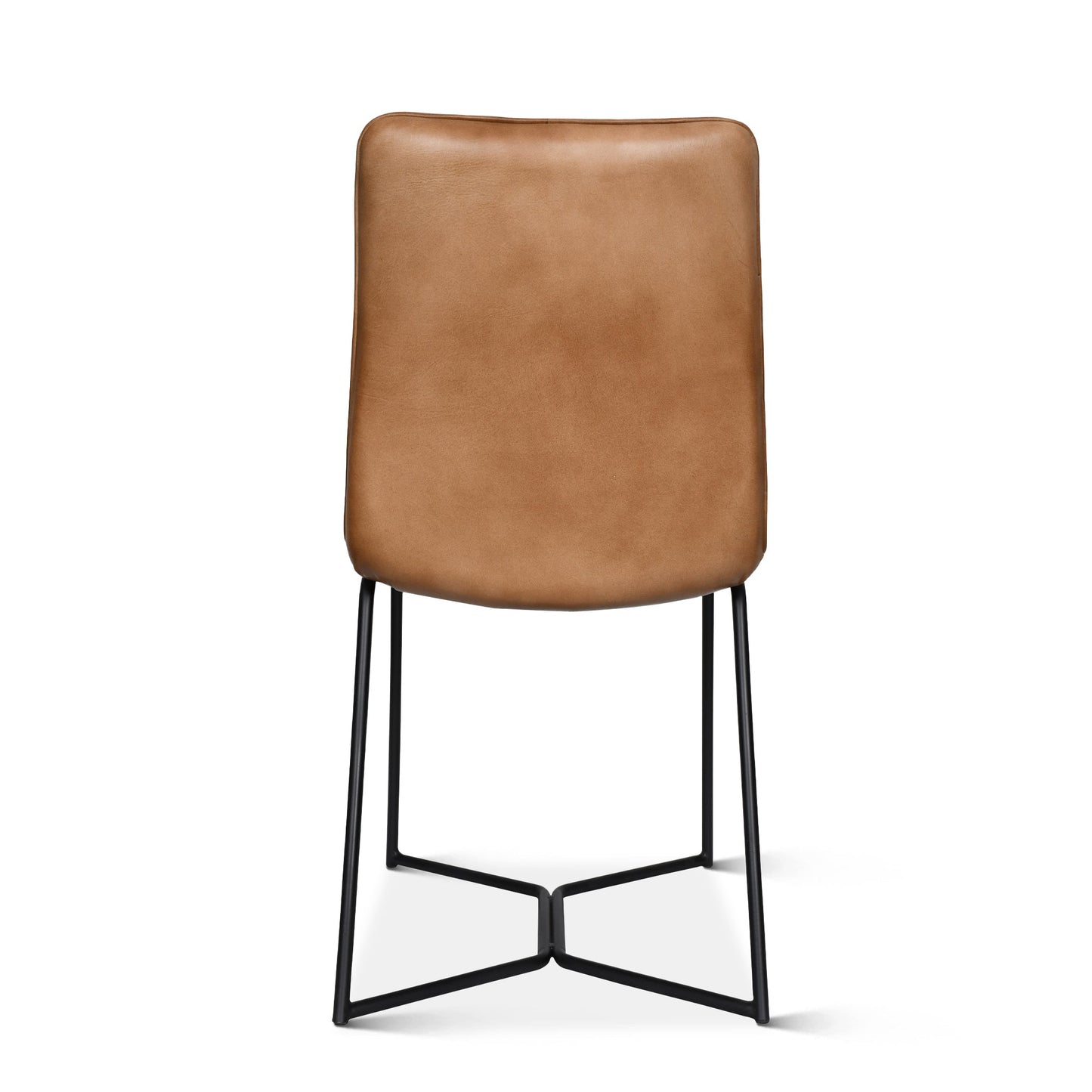 18" Dining Chair in Hand Washed Taupe Leather