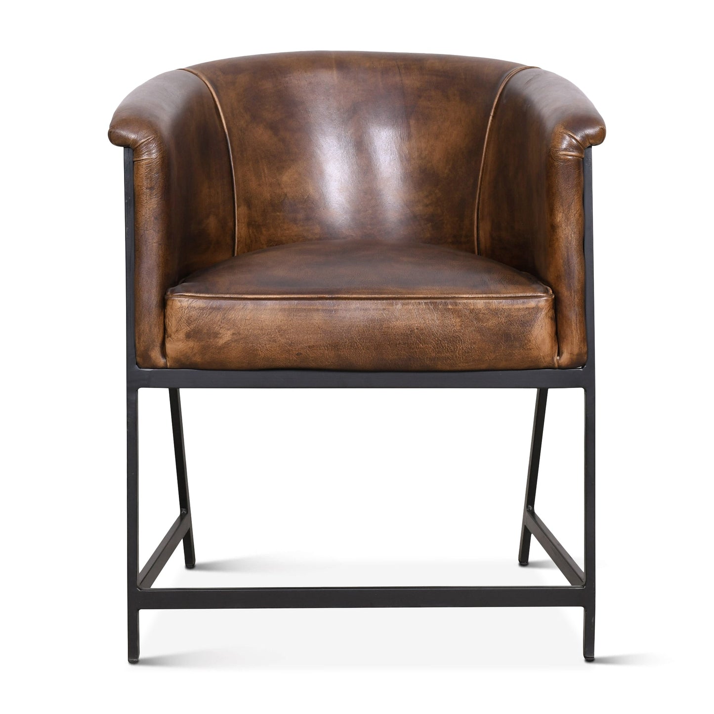 22" Armchair in Antique Whiskey Leather