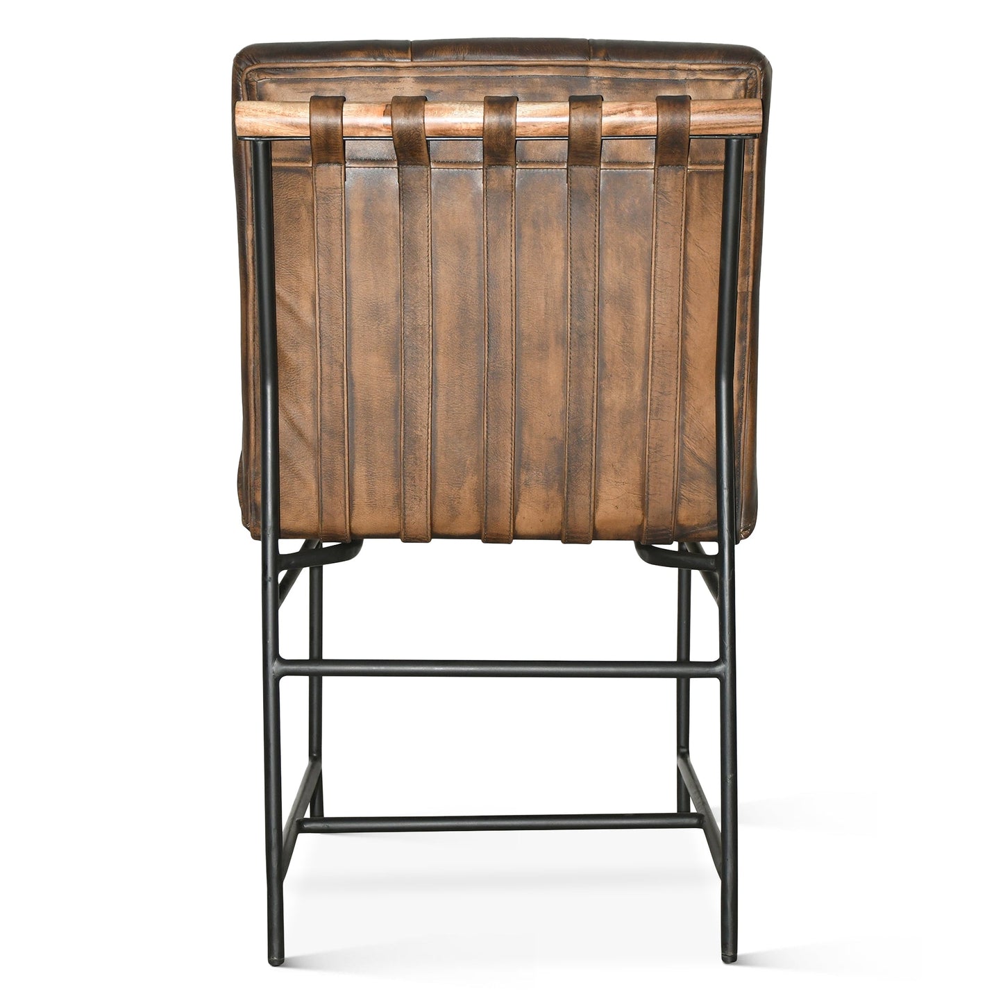 18" Dining Chair in Antique Whiskey Leather