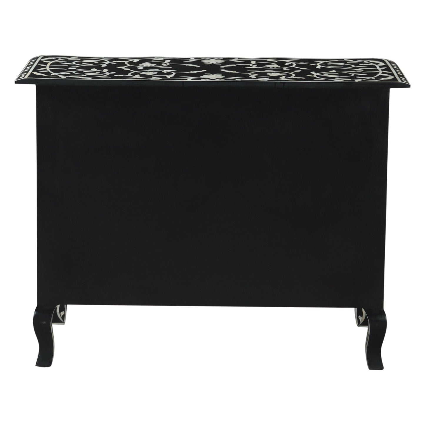 18" Floral Horn Inlay Mango Dresser