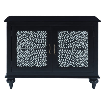 50" Floral Inlay Sideboard