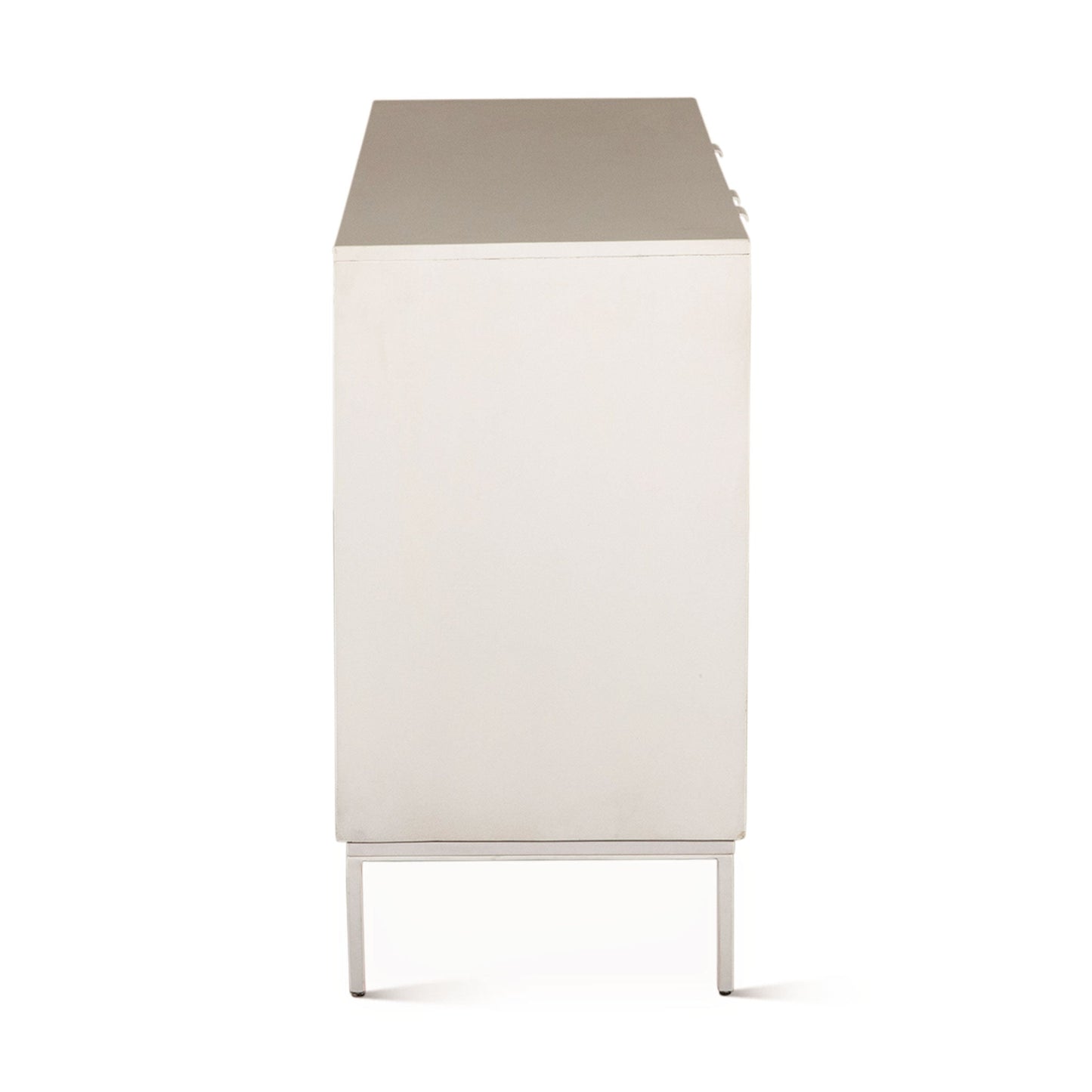 57" Coastal White Mango Wood Sideboard