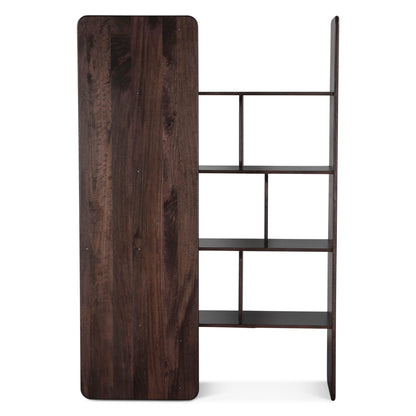 47" Dark Sienna Mango Wood Bookshelf