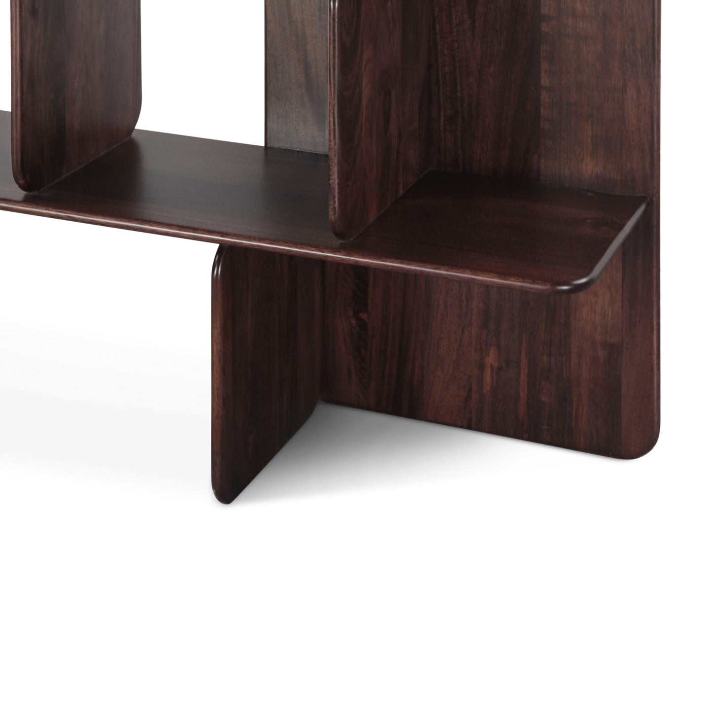47" Dark Sienna Mango Wood Bookshelf