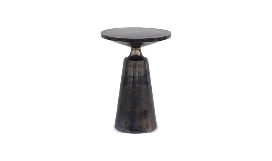15.5" Charcoal Grey Aluminum Side Table