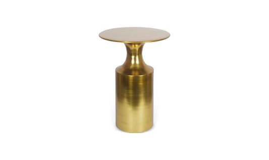 14.5" Gold Aluminum Side Table
