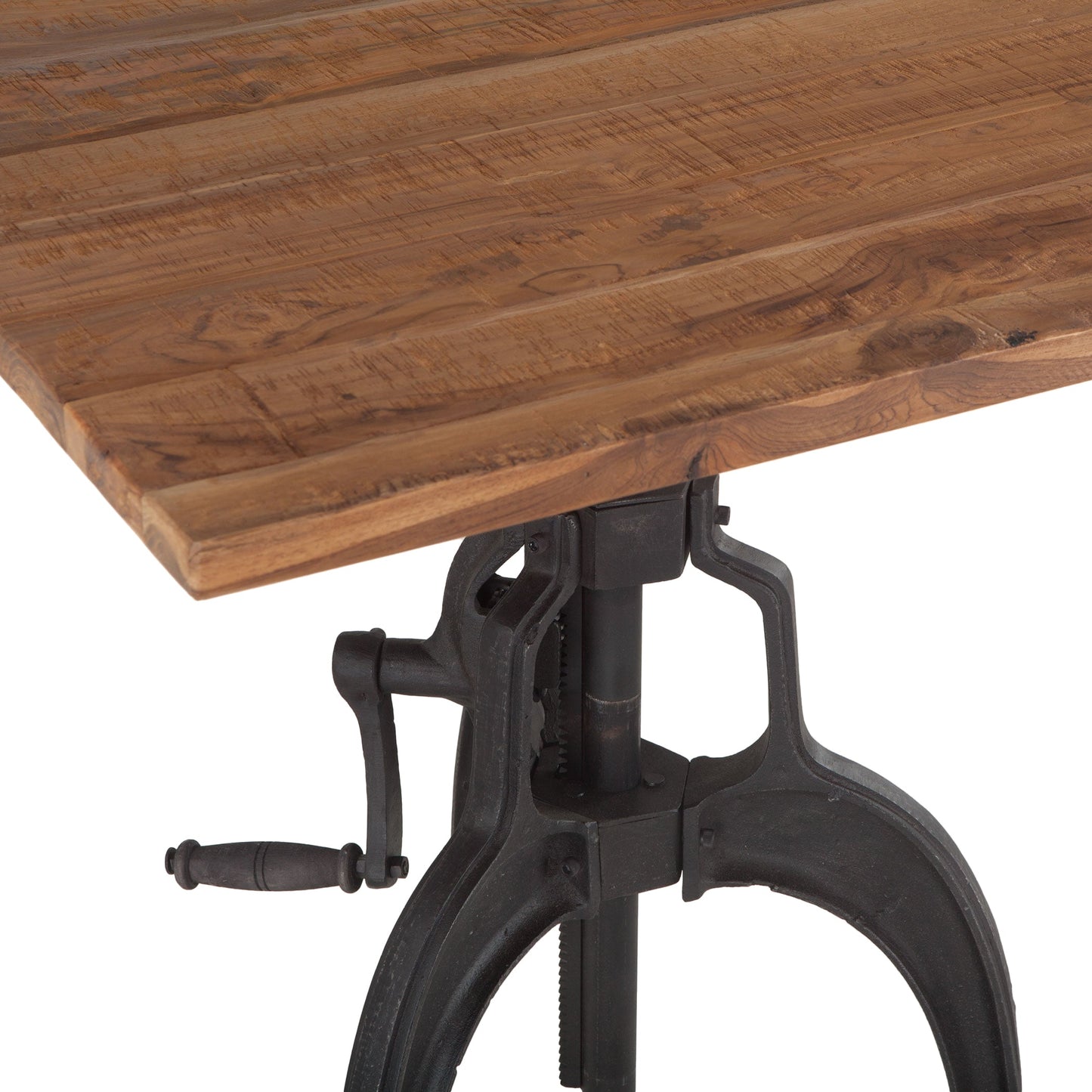 31" Reclaimed Wood Adjustable Dining Table