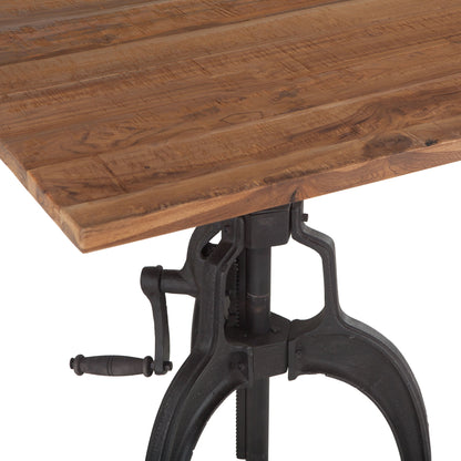 31" Reclaimed Wood Adjustable Dining Table