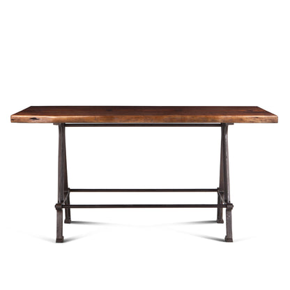 72" Walnut Acacia Wood Gathering Table