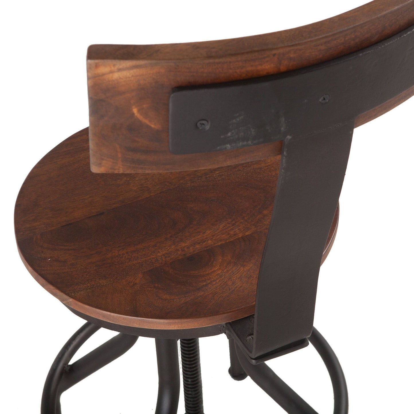 15" Walnut Adjustable Stool