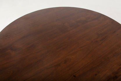 40" Walnut Acacia Wood Round Table