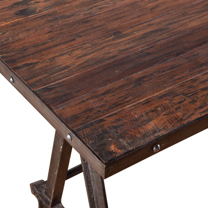 66" Natural Reclaimed Teak Gathering Table