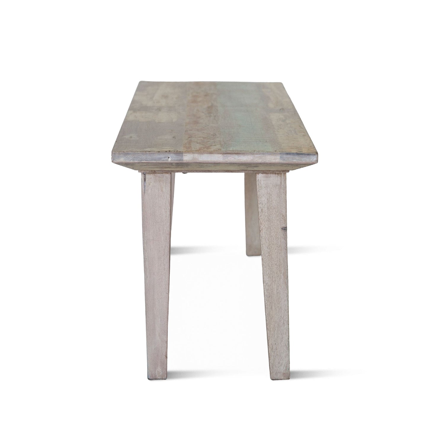 48" Vintage Teal Reclaimed Wood Bench