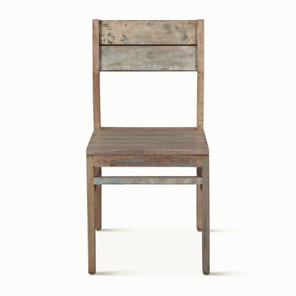 17" Dining Chair in Vintage Teal Reclaimed Wood
