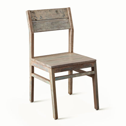 17" Dining Chair in Vintage Teal Reclaimed Wood