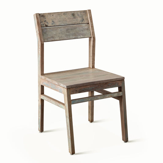 17" Dining Chair in Vintage Teal Reclaimed Wood