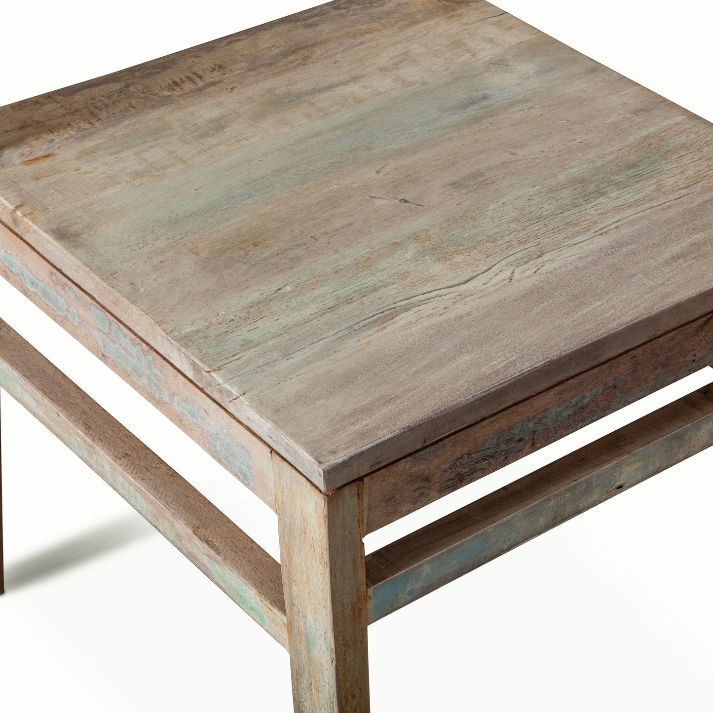 17" Dining Chair in Vintage Teal Reclaimed Wood