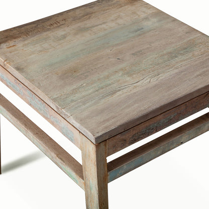 17" Dining Chair in Vintage Teal Reclaimed Wood