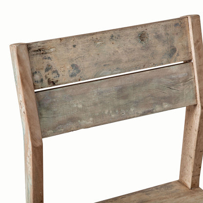 17" Dining Chair in Vintage Teal Reclaimed Wood