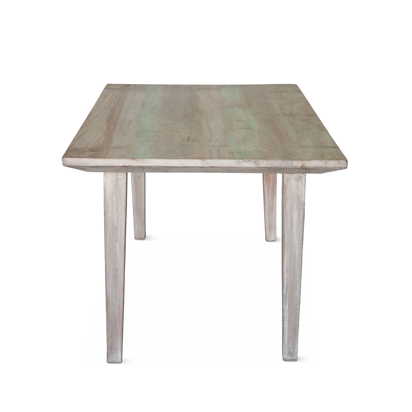 66" Vintage Teal Reclaimed Wood Dining Table