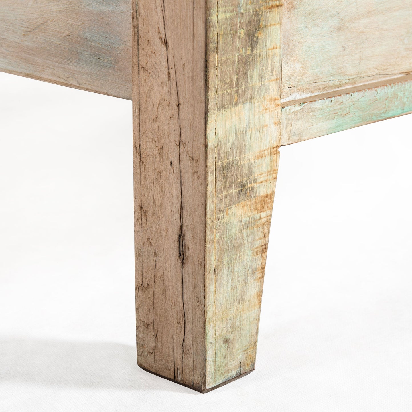 80" Vintage Teal Reclaimed Wood King Size Bed