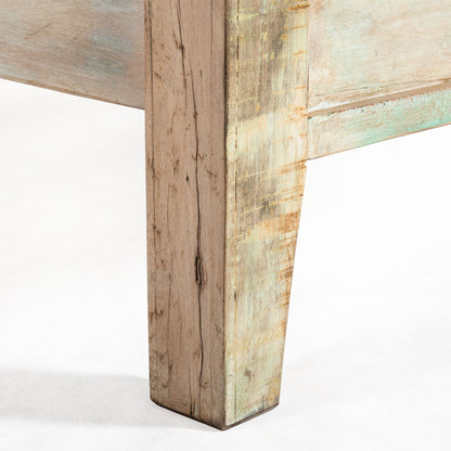80" Vintage Teal Reclaimed Wood King Size Bed