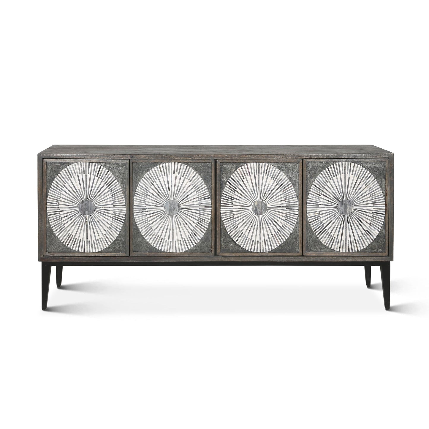 67" Graywash Mango Wood Sideboard