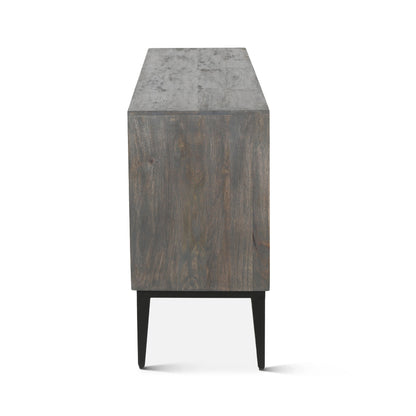 67" Graywash Mango Wood Sideboard